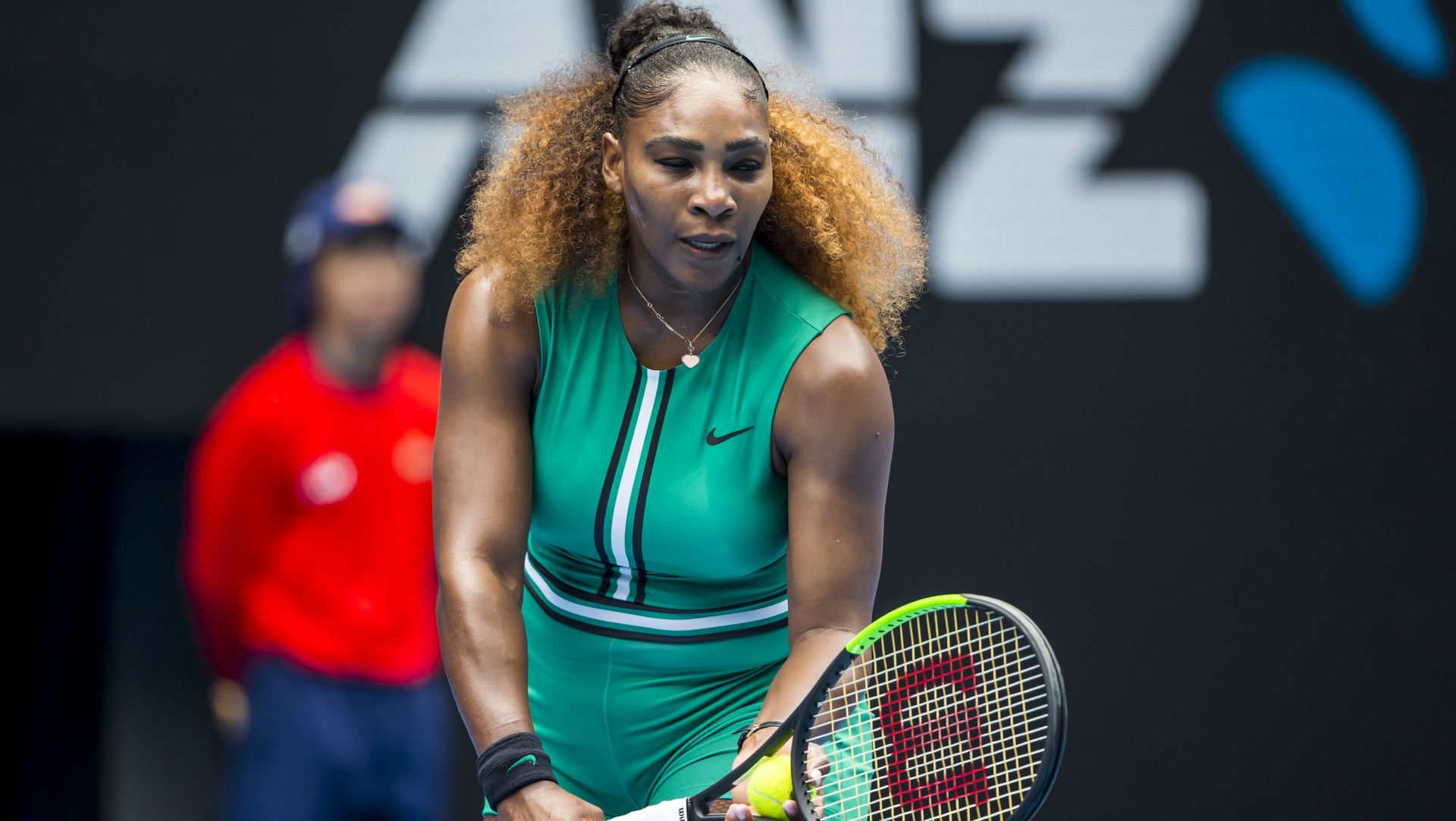 Serena Williams' Australian Open Green Bodysuit and Might be(02)