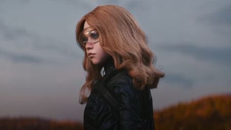 Amie Donald as M3GAN in sci-fi horror M3GAN 2.0