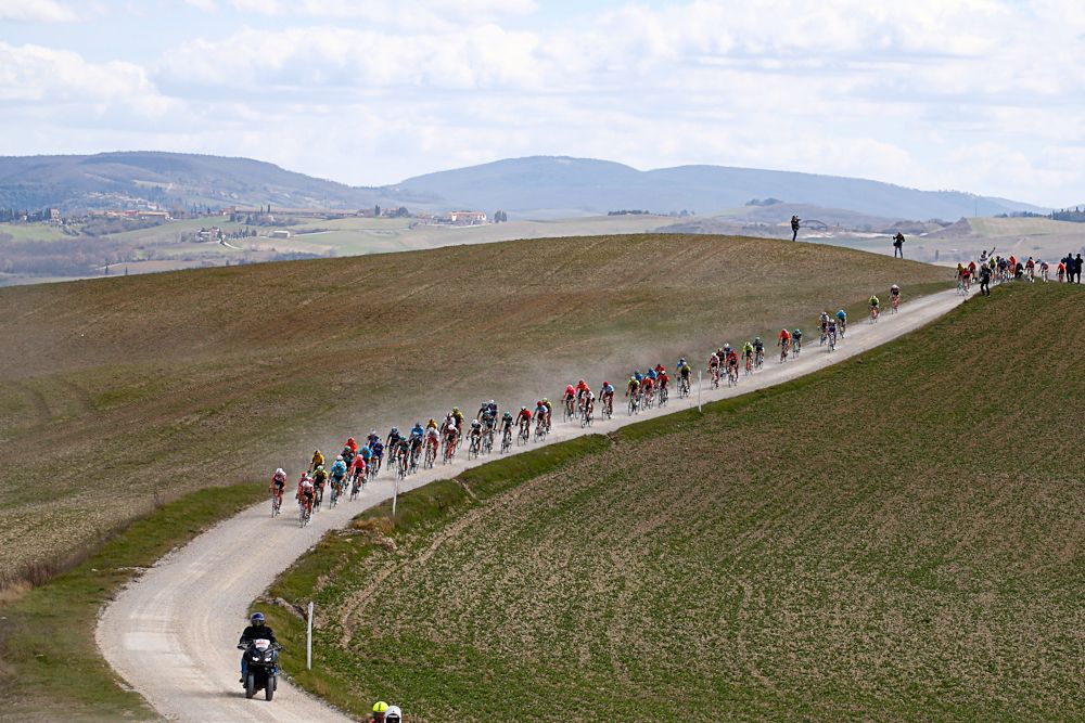 Lots of dust on the Strade Biamche this year