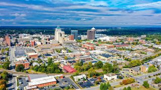 Aerial view of Greensboro