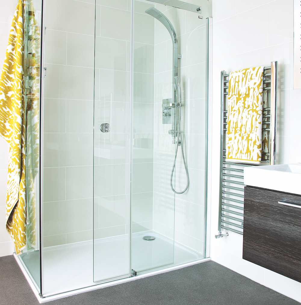 bathroom with shower area