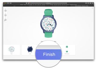 Withings Move custom creator Finish button