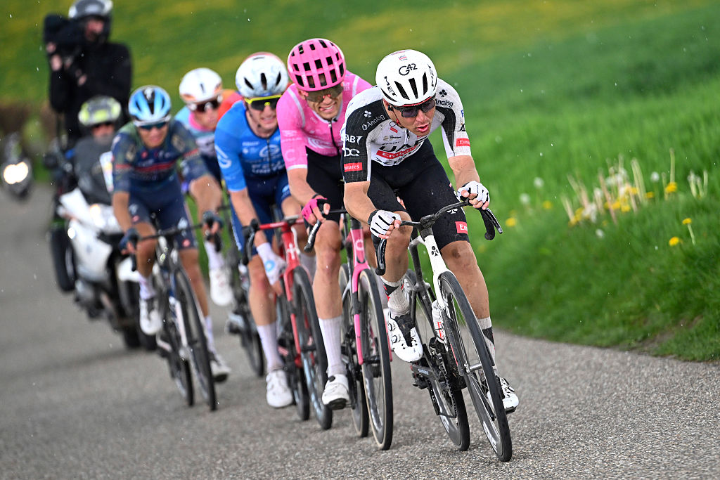 VALKENBURG, THE NETHERLANDS - APRIL 19 :  during the 60th edition of Amstel Gold Race an UCI World Tour 1.UWT one day cycling road race for Men Elite of 220 km with start in Maastricht and finish in Valkenburg on April 19, 2026 in Valkenburg, The Netherlands, 19/04/2026 ( Motordriver Kenny Verfaillie - Photo by Vincent Kalut / Photonews