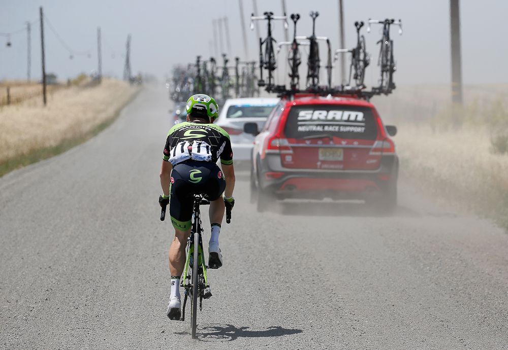 The 2015 Tour of California was a short race for Andrew Talansky, who dropped out on the opening day.