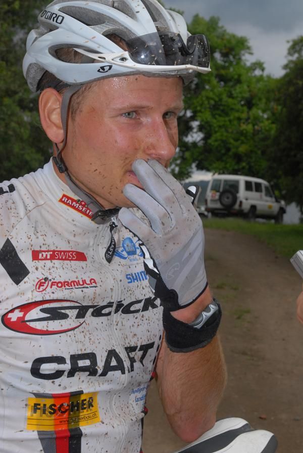 Urs Huber, the winner on the first stage.