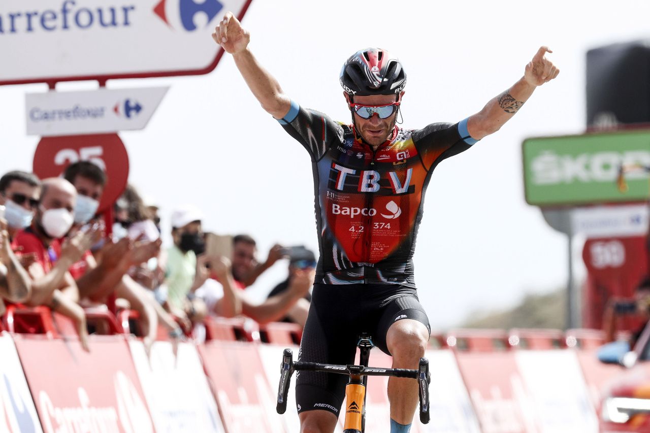 Vuelta Espana 2021 - 76th Edition - 9th stage Puerto Lumbreras - Alto de Velefique 188 km - 22/08/2021 - Damiano Caruso (ITA - Bahrain Victorious) - photo Luis Angel Gomez/BettiniPhoto&Acirc;&copy;2021