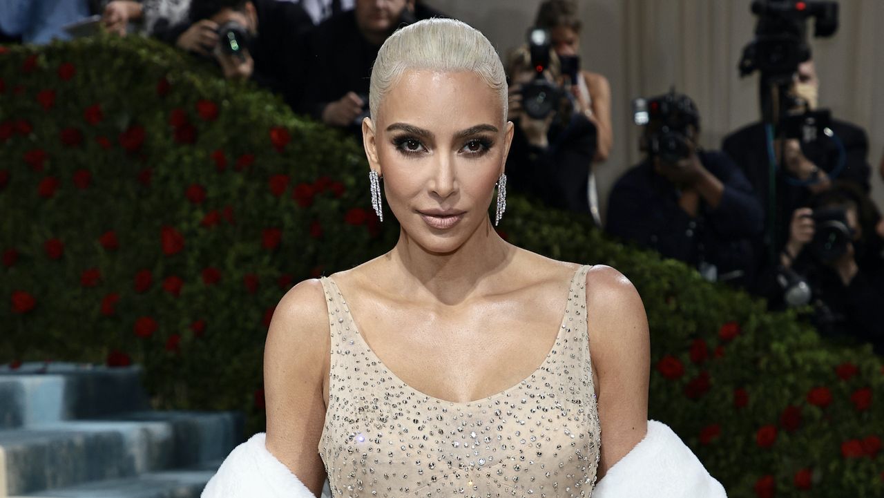 Kim Kardashian at the 2022 Met Gala in Marilyn Monroe&#039;s Happy Birthday, Mr. President Dress