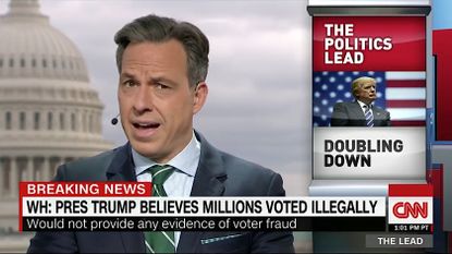 Jake Tapper is not buying what President Trump is selling on voter fraud