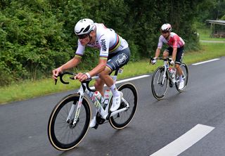 SAINT VULBAS, FRANCE - JULY 03: Mathieu van der Poel of Netherlands and Team Alpecin - Deceuninck competes during the 111th Tour de France 2024, Stage 5 a 177.4km stage from Saint-Jean-de-Maurienne to Saint Vulbas / #UCIWT / on July 03, 2024 in Saint Vulbas, France. (Photo by Tim de Waele/Getty Images)