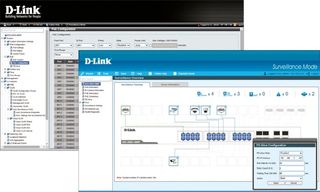 Desktop screenshot of D-Link's web console