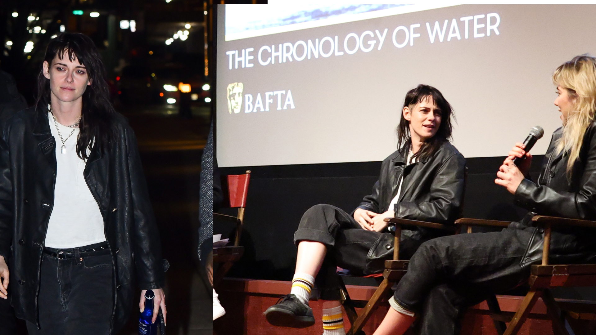 Kristen Stewart with an undercut hairstyle.