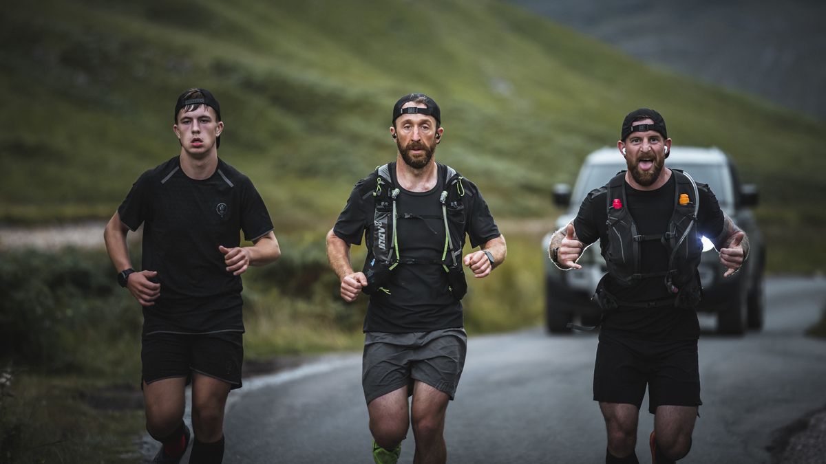 Frankie Tinsley running Ben Nevis in the Talisman Triathlon