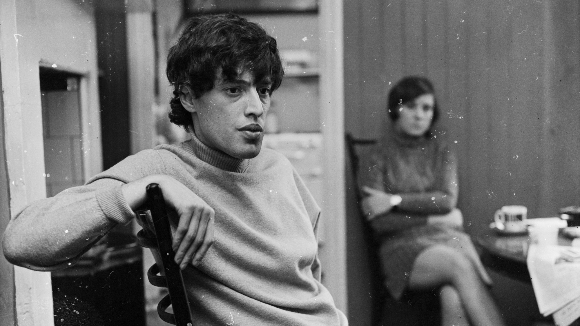Tom Stoppard at home with his first wife Jose in 1967