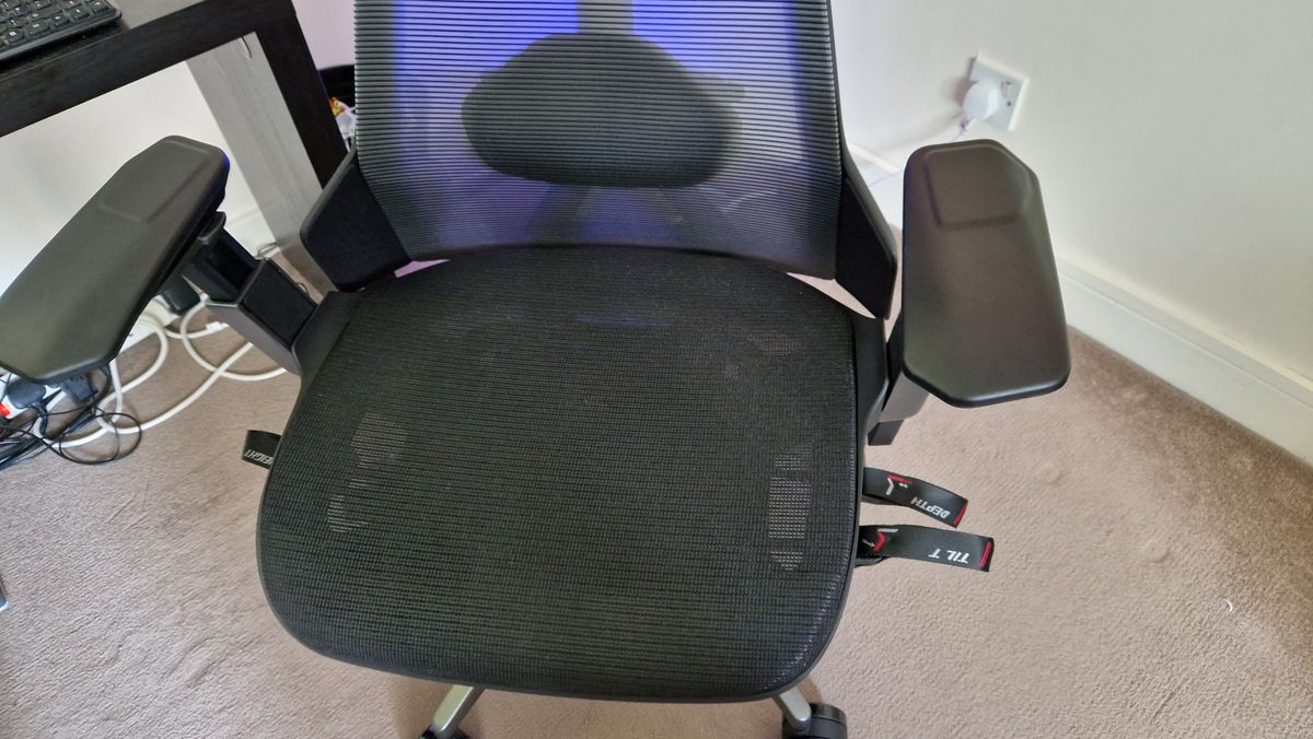 Asus ROG Destrier Ergo Chair's mesh seat