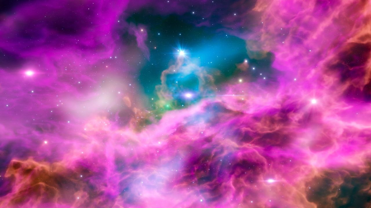 Distant nebula in far away galaxy. This is entirely 3D generated image. Not a single pixel was derived from any of the space agency images available online. CGI made from scratch by contributor.