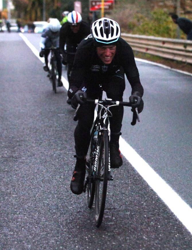 Sylvain Chavanel (Omega Pharma-Quick Step) on the attack