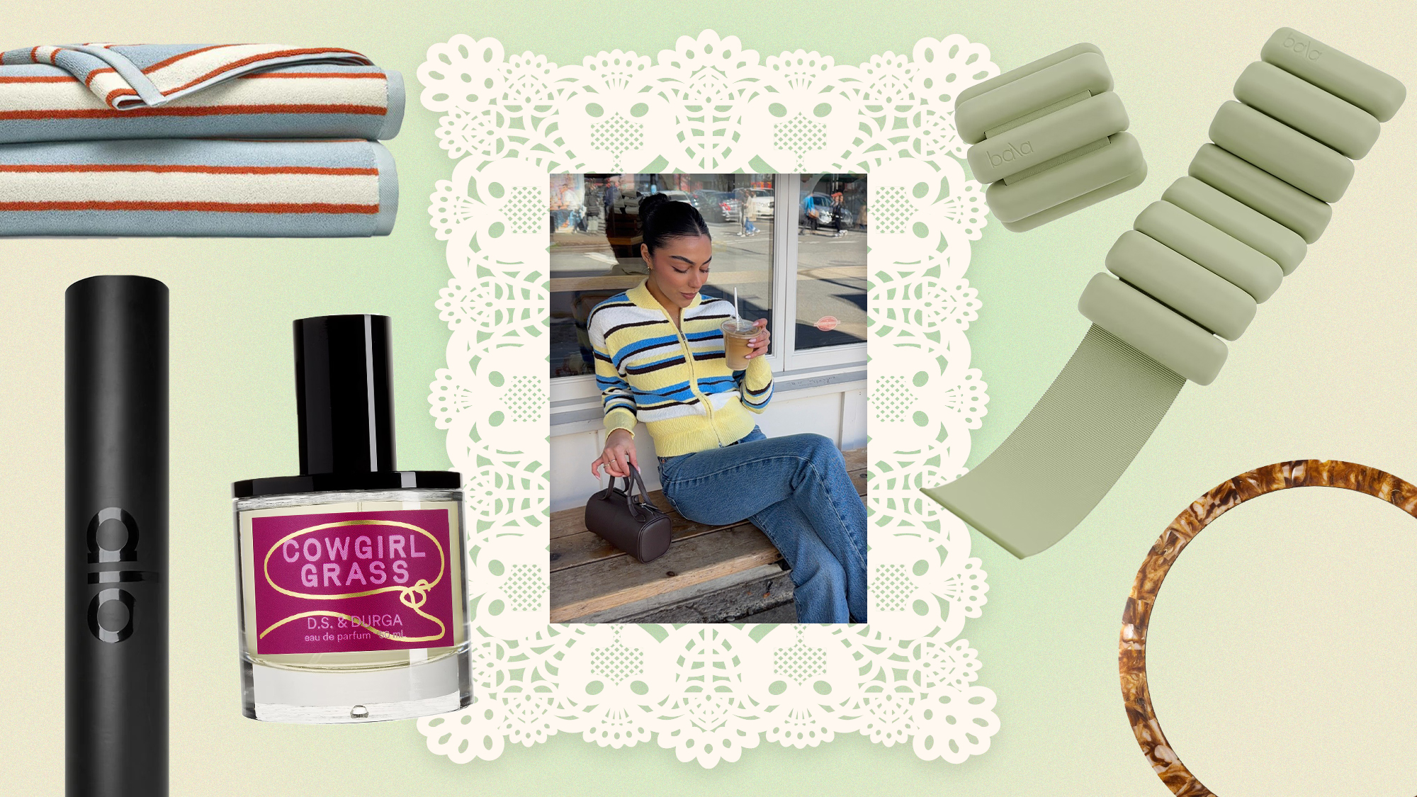 Spring beauty and lifestyle collage