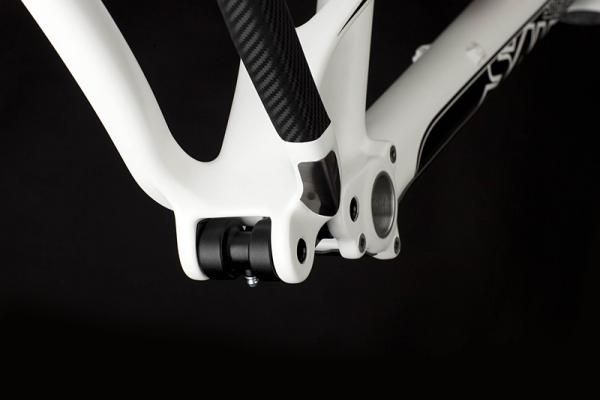 Santa Cruz has included a chain stay protector on its carbon Nomad.
