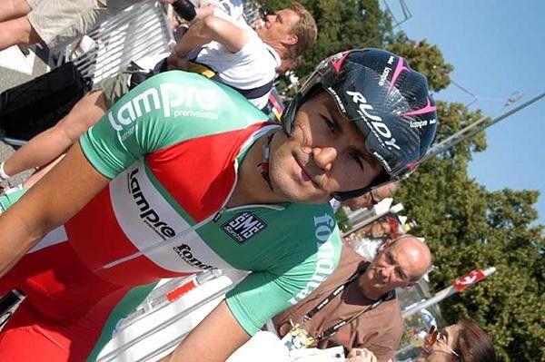 Marzio Bruseghin (Lampre-Fondital) pre-start