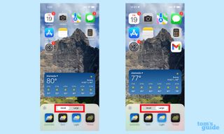 use small and large to switch app icon sizes as part of iOS 18 home screen customization