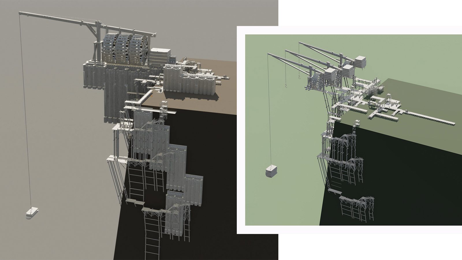 3D models of a crane