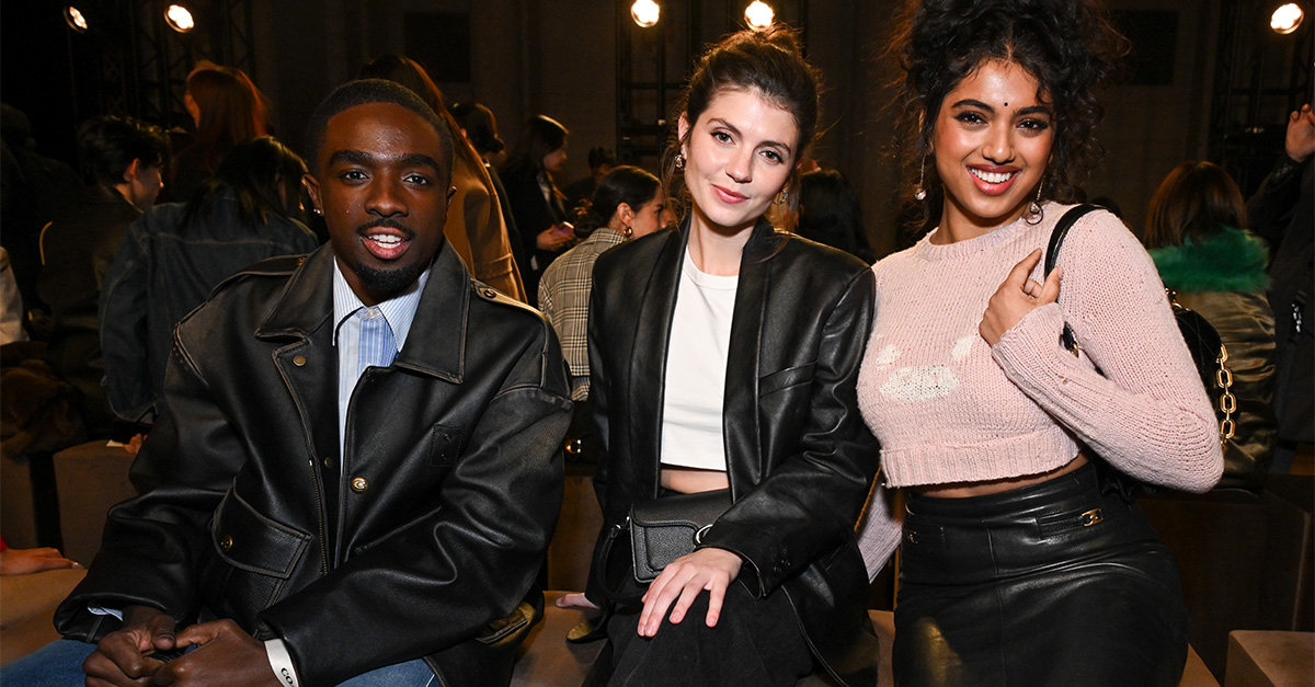 Photos of Emily Bader attending the Coach Fall/Winter 2026 show.