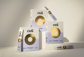 Boxes of Ovii supplements.