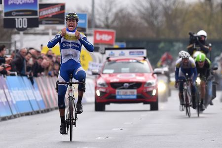Jelle Wallays (Topsport Vlaanderen-Baloise) wins Dwars door Vlaanderen