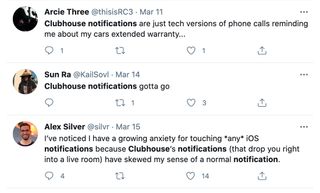 Clubhouse Twitter screengrab