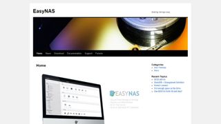 Website screenshot for EasyNAS