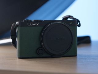 A photo of the Panasonic Lumix S9 taken on the Fujifilm GFX100S II