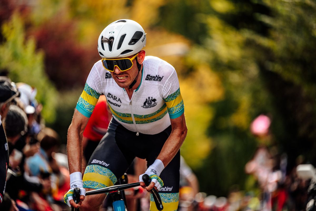 Picture by Chris AuldSWpixcom 29092024 2024 UCI Road and Paracycling Road World Championships Zurich Switzerland Mens Elite Road Race Ben OConnor Australia Australia