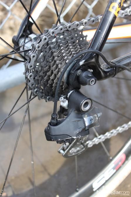 Shimano's Di2 group has proven itself to be able to withstand the rigors of cyclocross