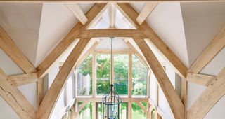 double height oak framed space