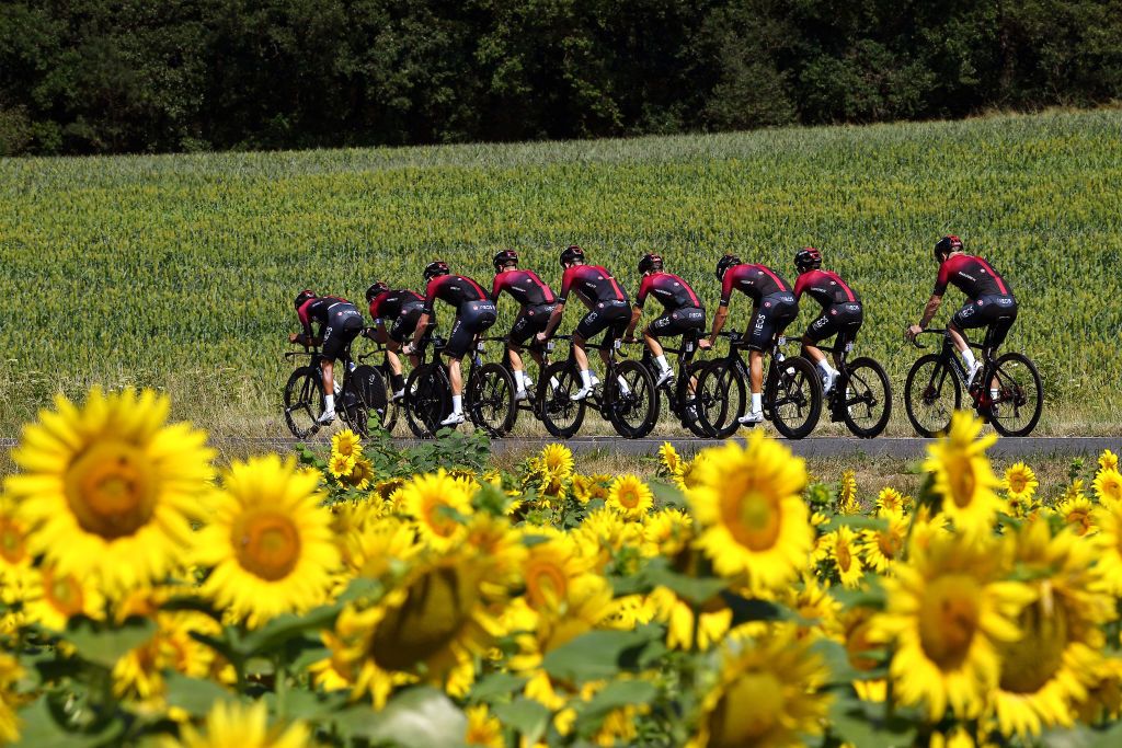 Team Ineos enjoying the Tour de France rest day