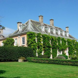 donning ton hall with lawn and green grass