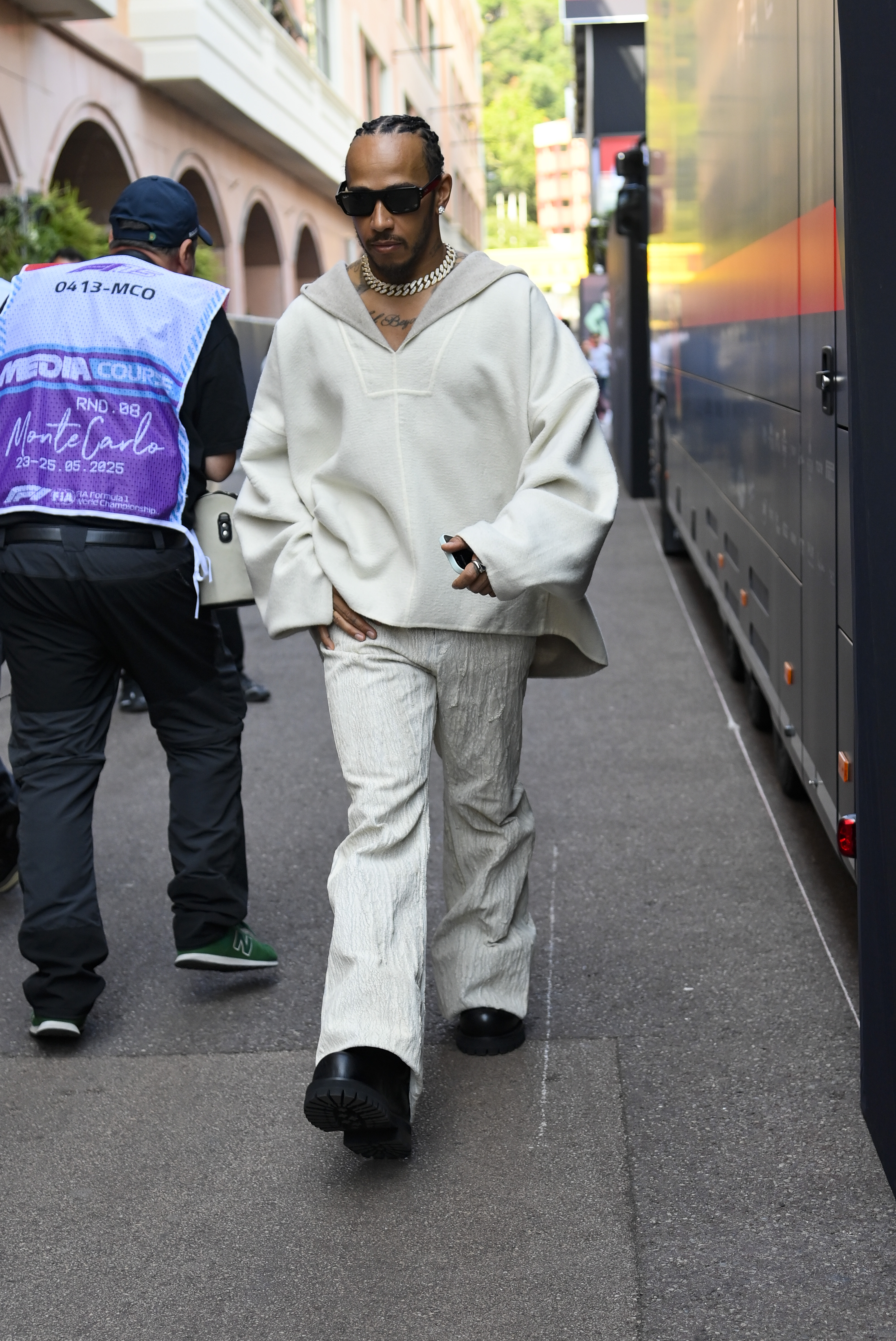 MONTE-CARLO, MONACO - MAY 24: Lewis Hamilton of Great Britain driving for Scuderia Ferrari HP F1 Team attends the F1 Grand Prix Of Monaco on May 24, 2025 in Monte-Carlo, Monaco.