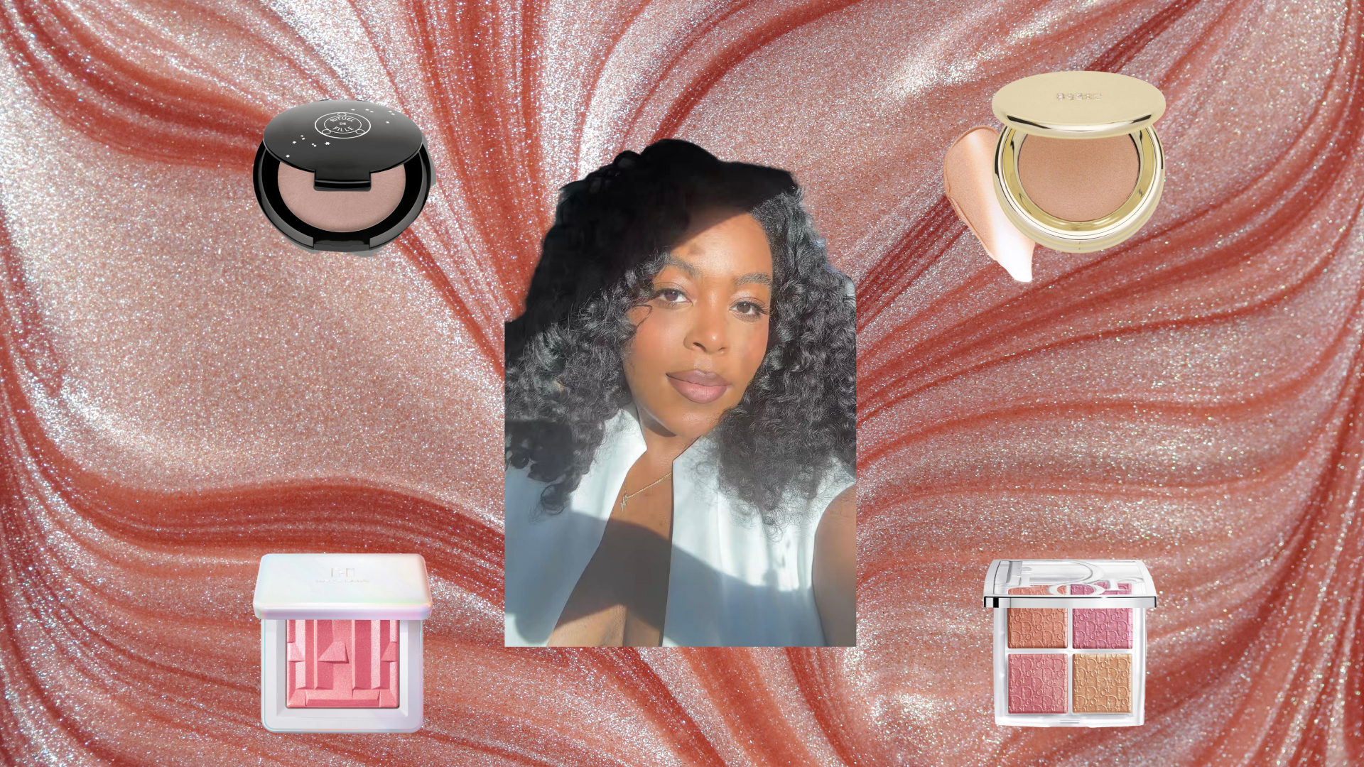 Beauty Writer, Ariel Baker, sharing the best highlighters in her routine.