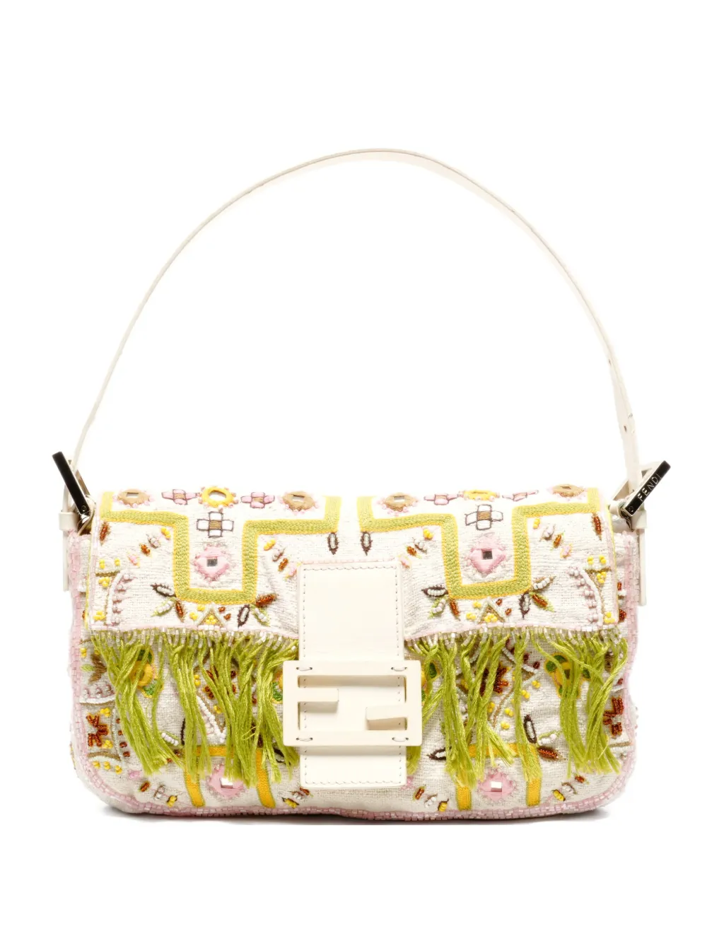 Fendi Pre-Owned 2000-2015 Bead-Embroidered Shoulder Bag | One Size