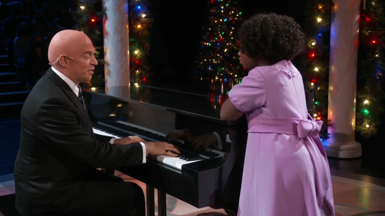 Harry Connick Jr. and Celina Smith in Annie Live!