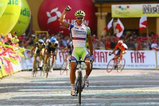 Peter Sagan (Liquigas-Cannondale) takes a commanding victory in Cieszyn