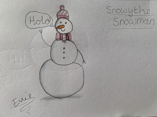 Snowman drawing