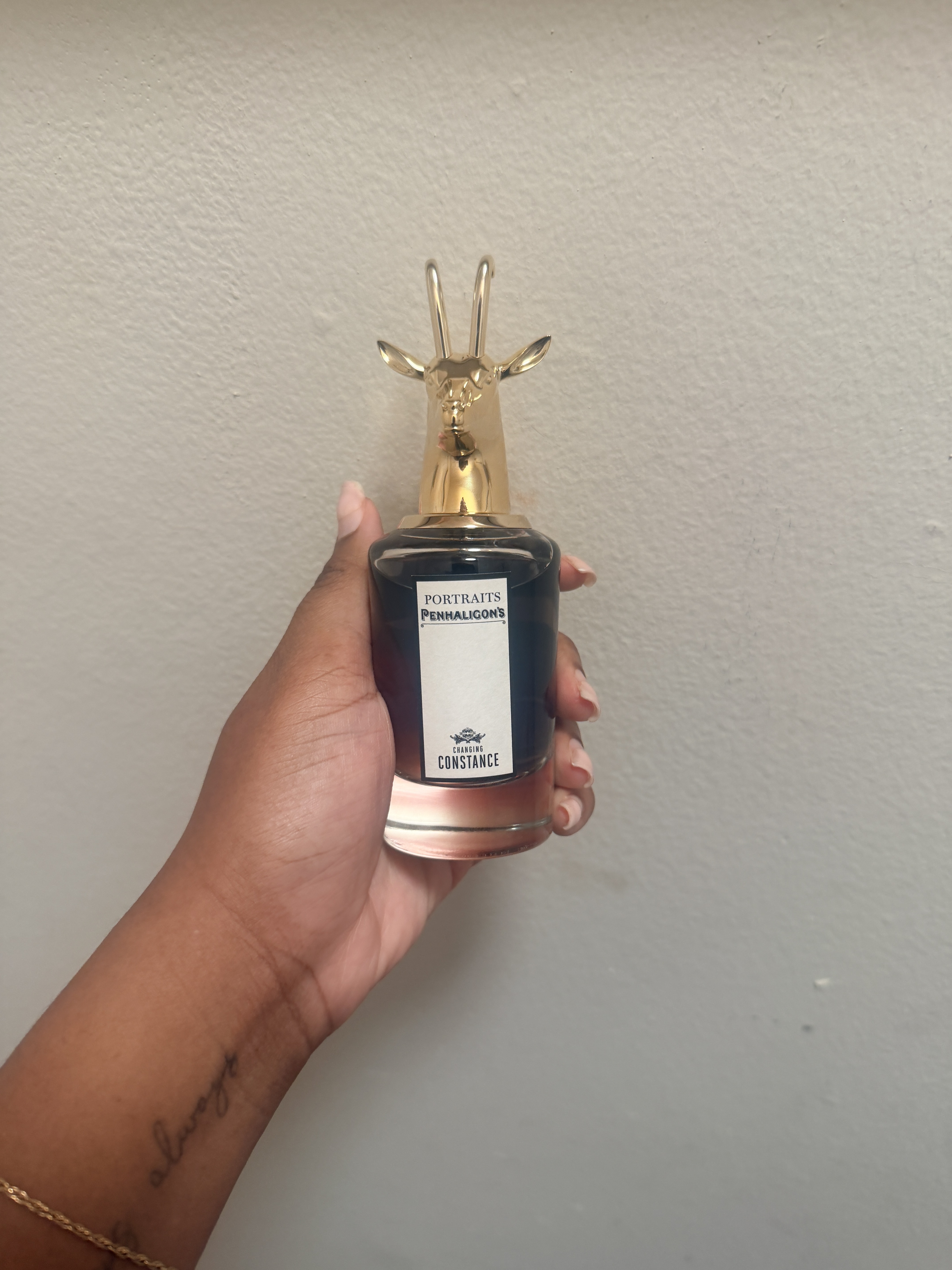 Ariel Baker testing Penhaligon's Changing Constance Eau De Parfum.