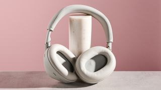 Sony WH-1000XM6 with earcups pointed towards the camera