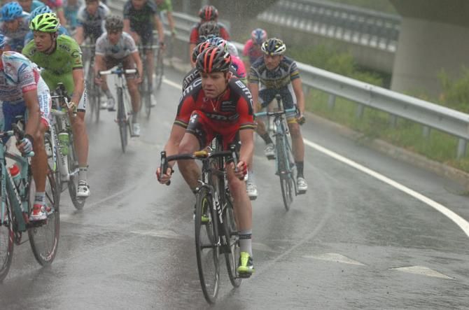 Cadel Evans in the peloton