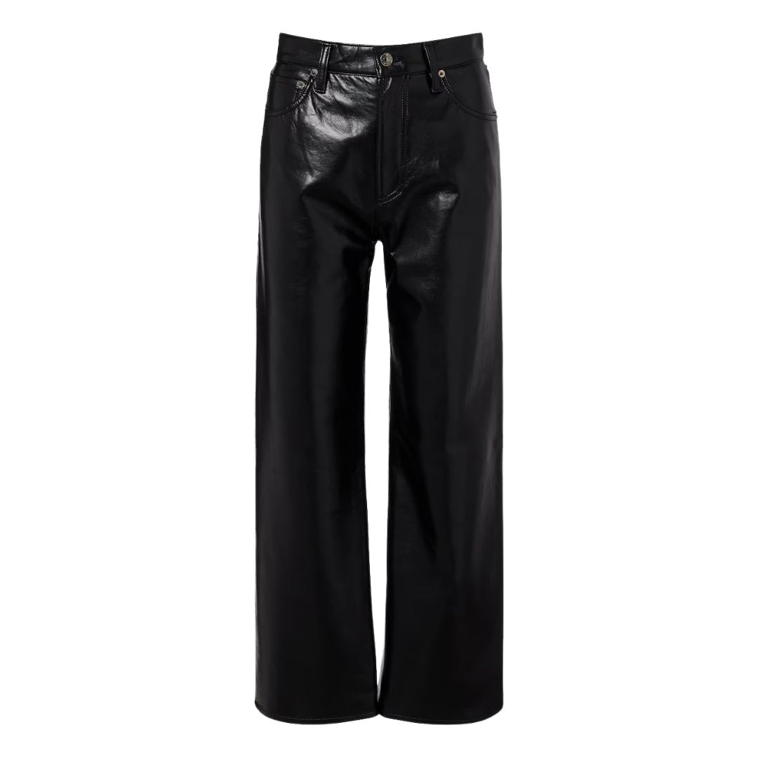 Agolde, Ren high-rise leather pants