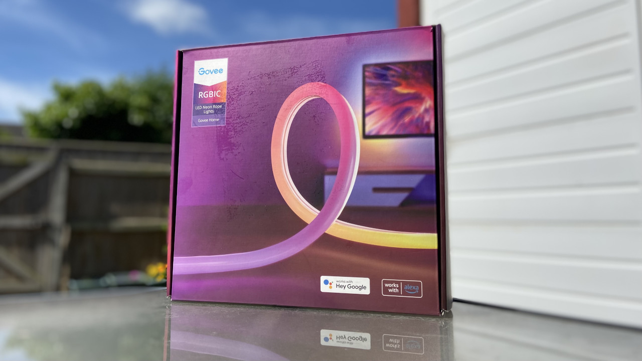 Govee LED Neon Rope Lights boxed.