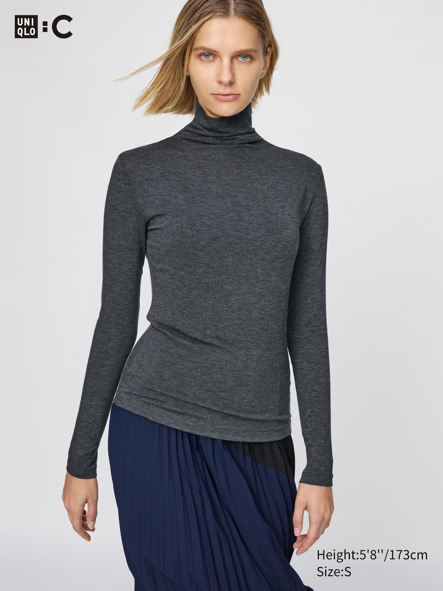 Uniqlo, Heattech Extra Warm Cashmere Blend Turtleneck T-Shirt