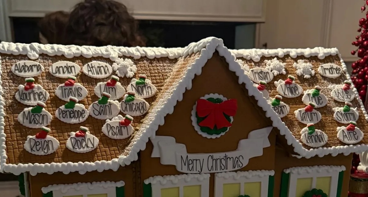 Kris Jenner's epic gingerbread mansion