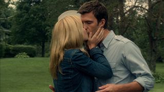 Audrey and Nathan kiss in Haven